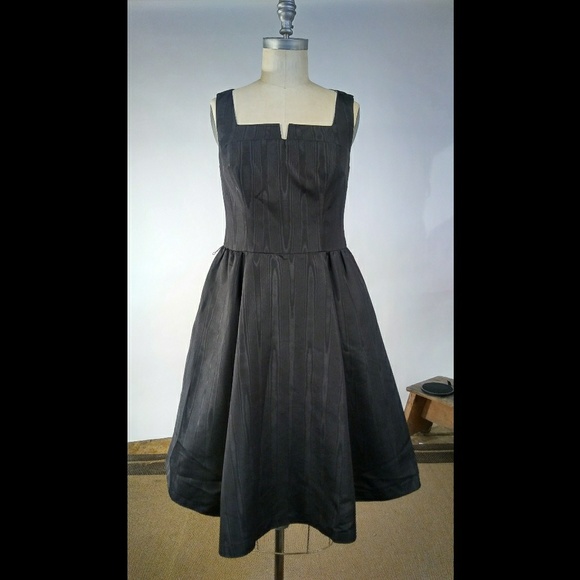 Isaac Mizrahi Woodgrain Taffeta 50's Party Dress - Picture 2 of 7
